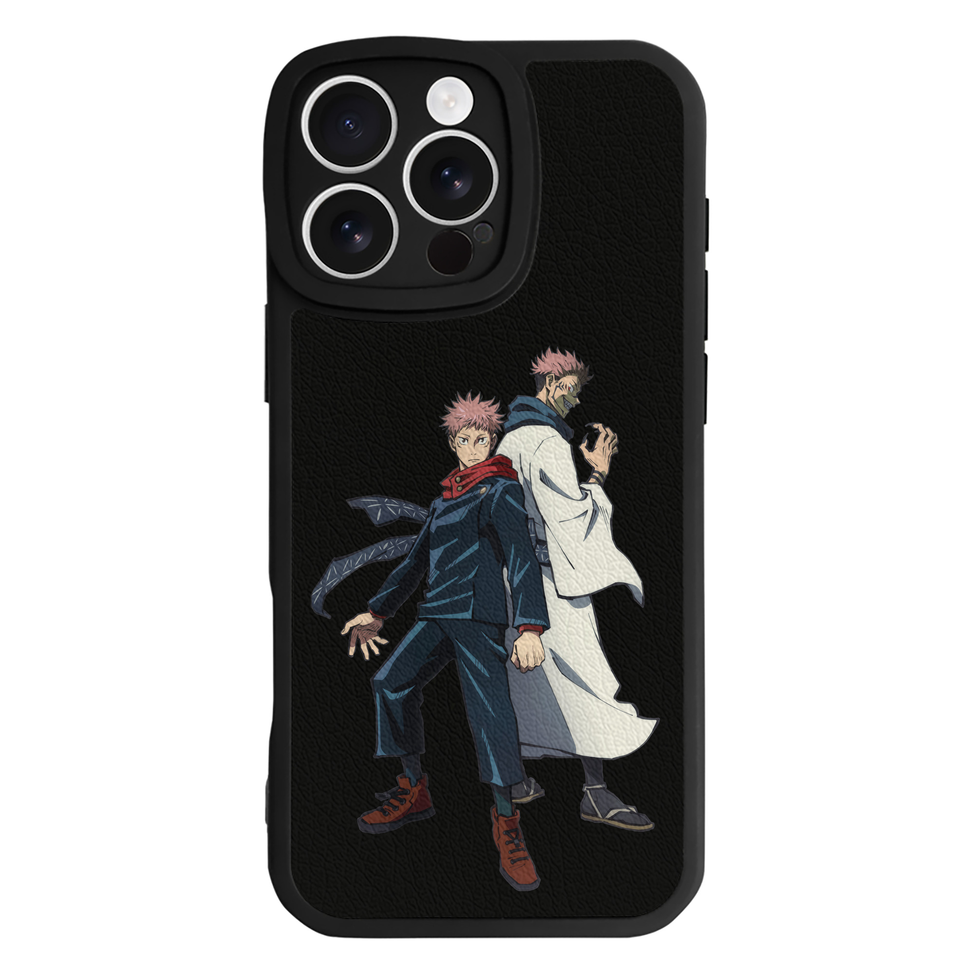 （画像用） 呪術廻戦 Jujutsu Kaisen 【iPhone 16シリーズ対応】シリコンスマホケース（レザー調） 材質：シリコン